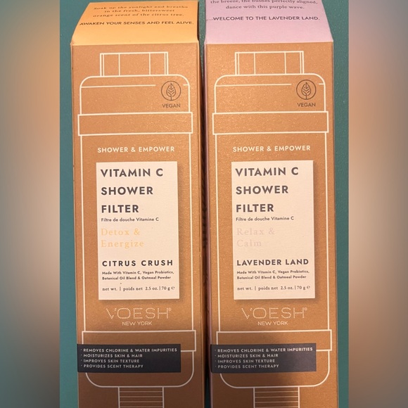 2 pack VITAMIN C SHOWER FILTERS 
LAVENDER LAND & CITRUS CRUSH - NEW IN BOX - Picture 13 of 15